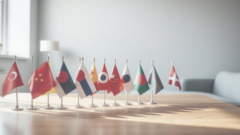 Jakie są oficjalne wzory flag azjatyckich państw?
