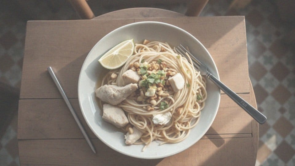 Jakie są wartości odżywcze pad thai z kurczakiem?